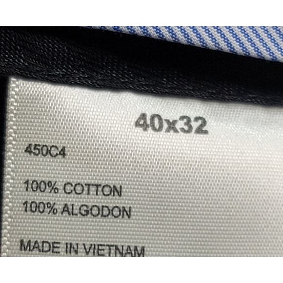 Kirkland Navy Blue Flat Front Dress Pants Size 40 Lightweight Straight Leg Soft - Picture 5 of 8